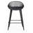 Caraballo Crippen 26" Counter Stool with Low Ergonomic Back for Indoor or Outdoor with Metal Legs and Footrest-153774878