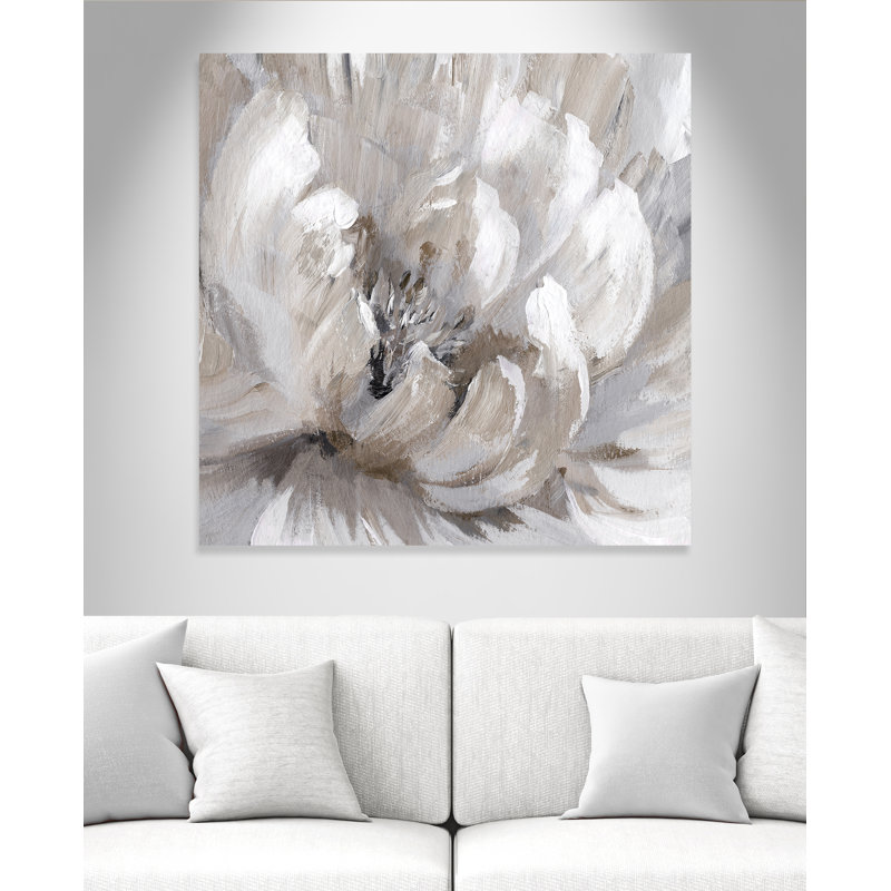 Éclat de printemps II - Peinture, Toile tendue, H 45 po x l 45 po x P 1,38 po