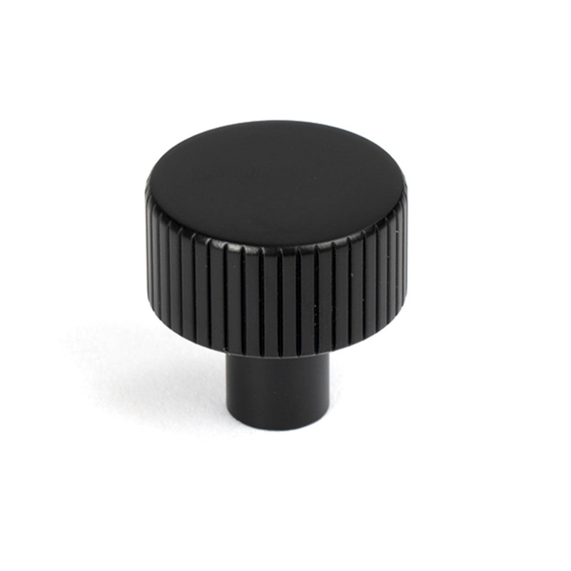 Round Knob, 2.5 cm, Matt Black