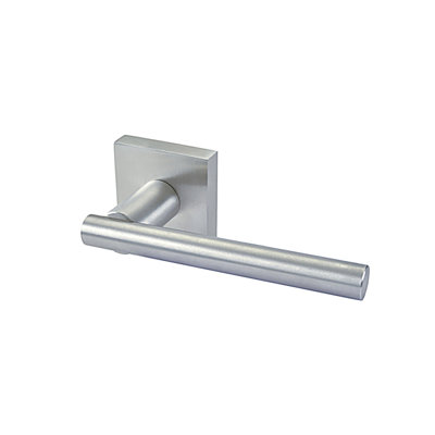 Alpine 87 Passage Door Lever Set with Square Rose
