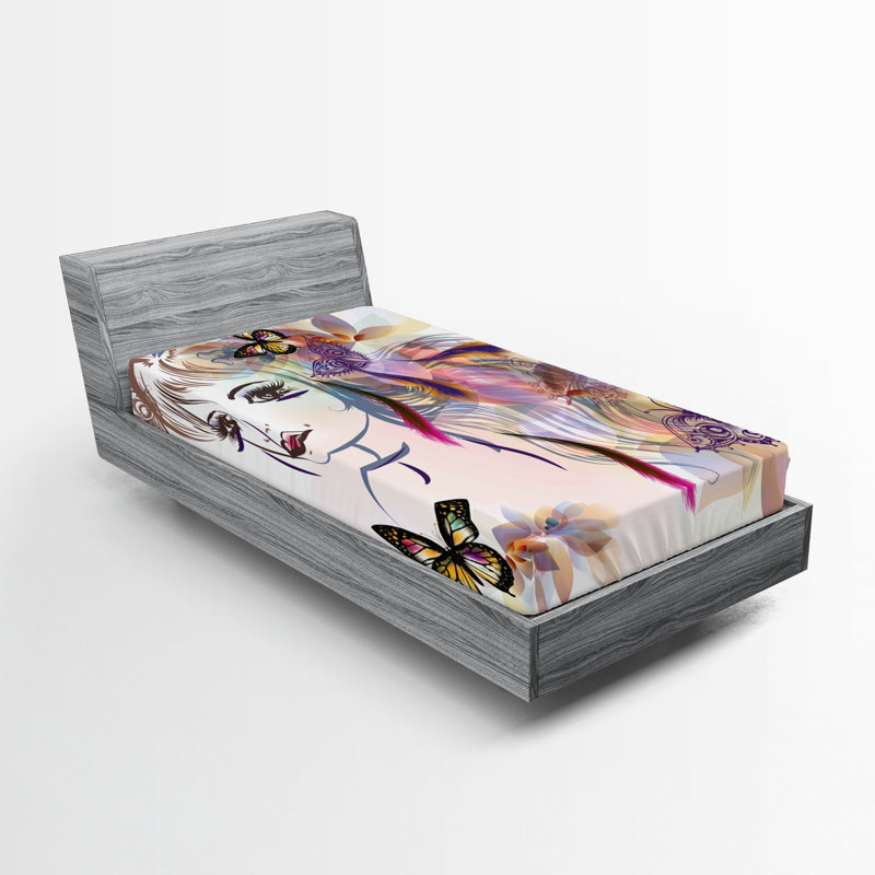 Multicolore drap-housse Ambesonne, Drap-housse simple TG