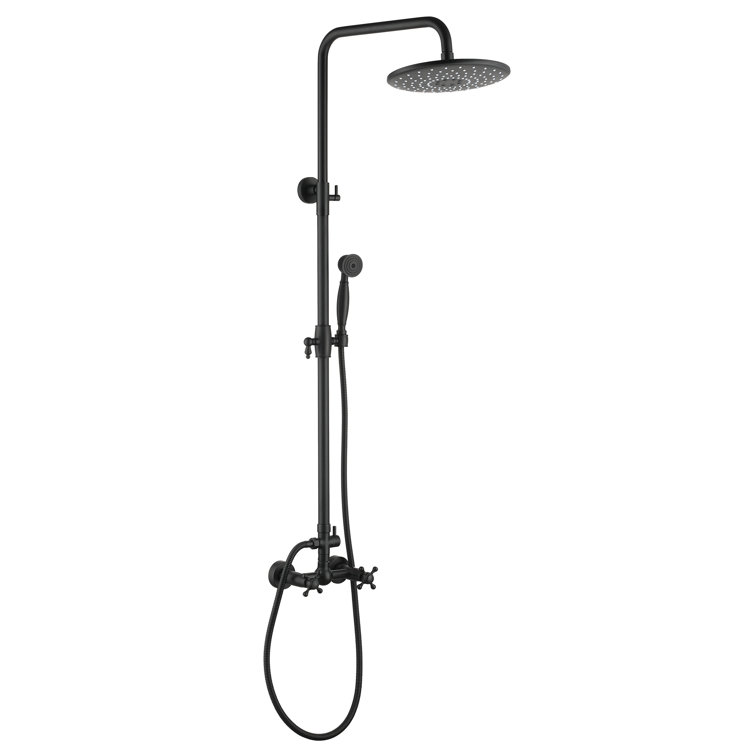 Steampunk Pressure Balanced Complete Shower System with Clawfoot Control Handle and Rough-in Valve