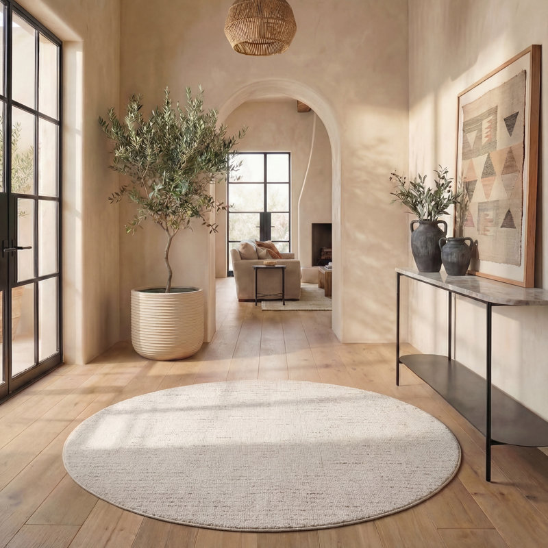 Cleckheaton Hand Tufted Wool Rug, Round 6'
