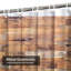 Panneau mural en bois brun rustique avec 12 crochets-240800494