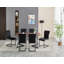Chaise rembourrée moderne en velours sans accoudoirs-753533308