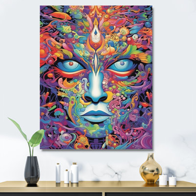 Symbole bouddhiste yeux du dieu qui voit tout - impression