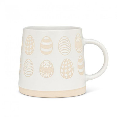 Wide Base With Patterned Eggs Mug