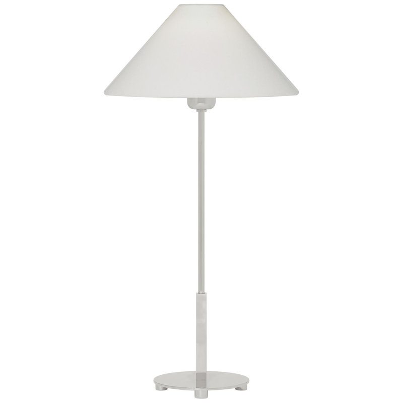 J. Randall Powers Hackney Table Lamp, Polished Nickel, Fabric