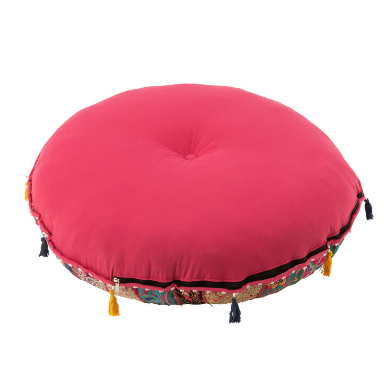 Spring / Summer 2024 80cm Wide Round Floral Pouffe Ottoman