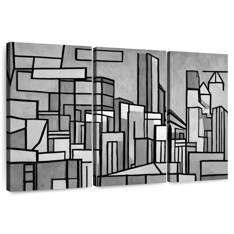 Sireci Portland Cityscape, 36" H x 57" W