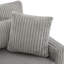 Canapé moderne avec causeuse 80,3 po et quatre coussins pour le salon, beige-1381372868