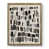 Toile avec cadre noyer