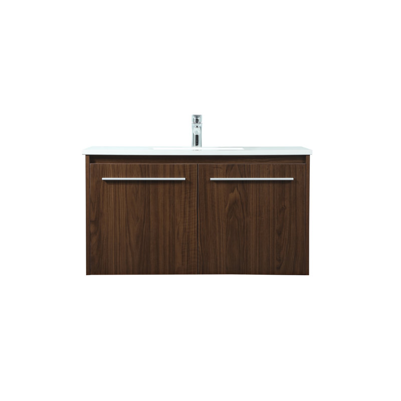  Ensemble de meuble-lavabo simple 36 po, Noyers