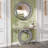 33.46"(85cm)Crystal Crush Diamond Sparkly Round Mirror