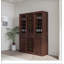 Bar à vin brun modulaire avec rangement de 24 bouteilles en noyer, parfait pour recevoir et organiser votre collection de vins.-1432224861