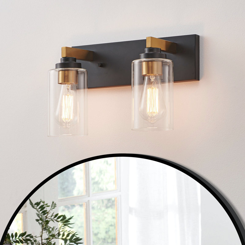 Mechthilde Dimmable Vanity Light, 2, Black/Gold