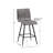 Adams Faux Leather Upholstered Swivel Counter Stool