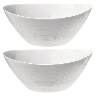 Single Prometeo Opal Glass 25X24cm Salad Bowl [761639]X2
