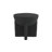 Brady Minimalist Geometric Polyresin Indoor/Outdoor Accent Table & Garden Stool, All-Weather Sculptural Side Table, White Frosted-896404756