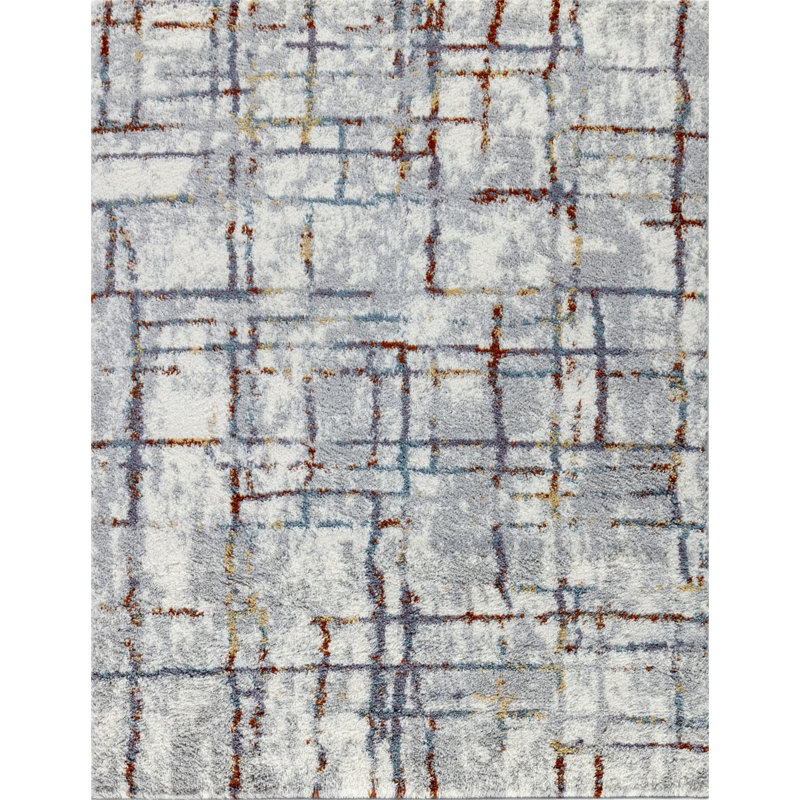 Loft Shag GC_CZY1009 Shaggy Area Rug, Rectangle 5'3" x 7'
