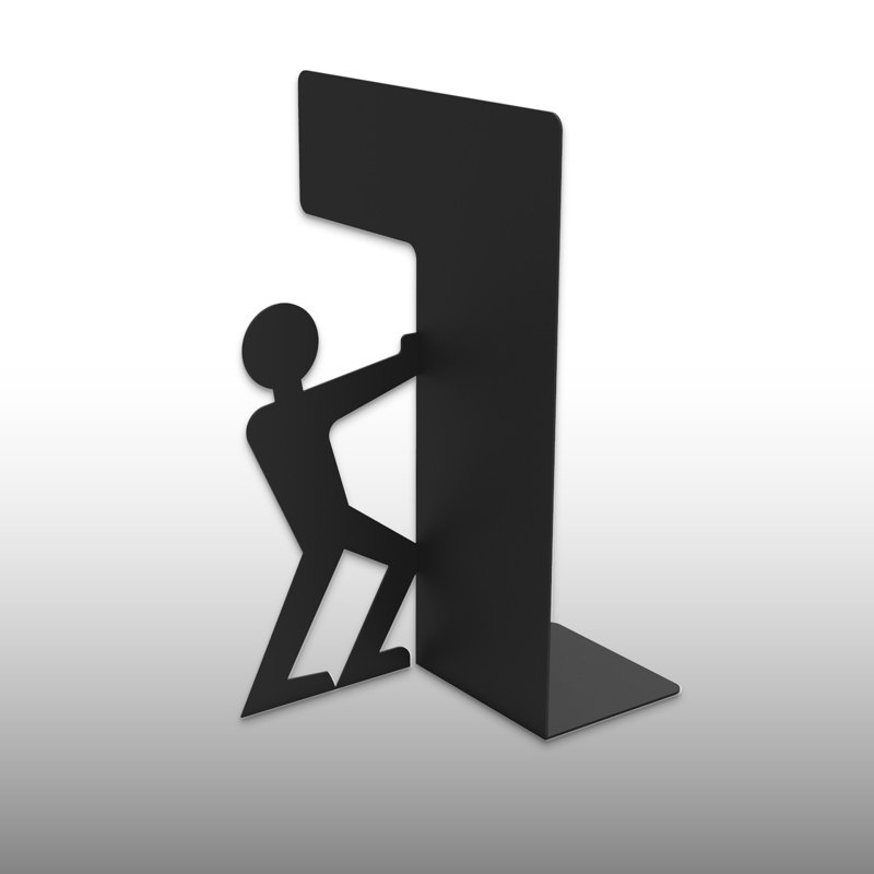 Metal Assembled People Bookend