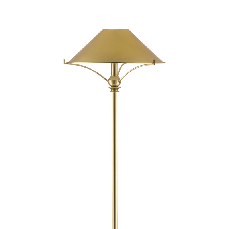 Maarla 58.75'' Traditional Floor Lamp, Polished Brass, Polished Brass