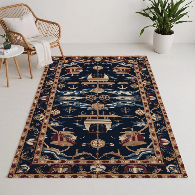 Tapis d'intérieur et d'extérieur gris Persian, Rectangle 9 pi x 12 pi