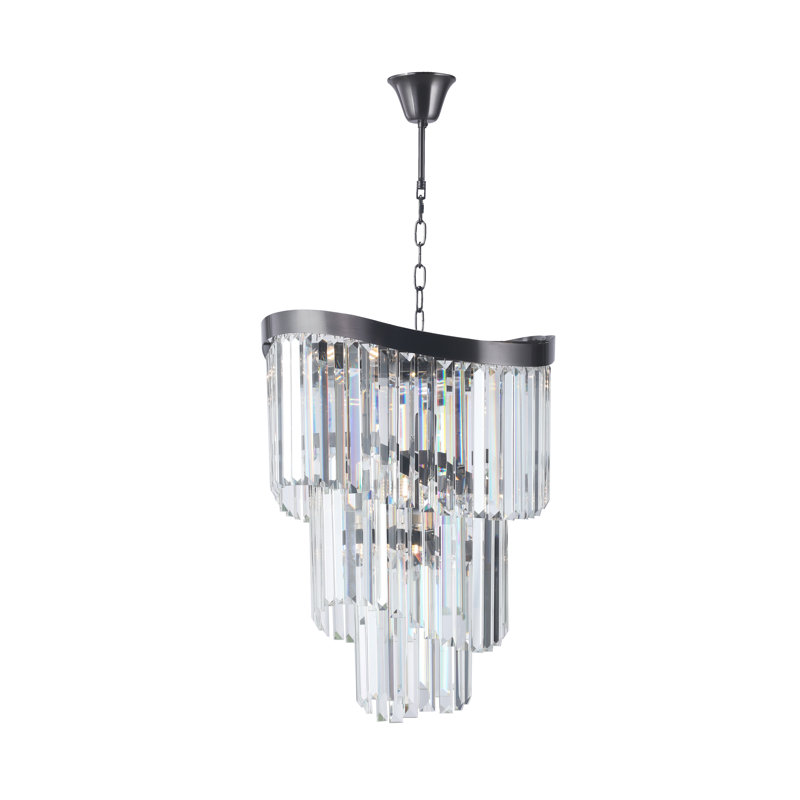 Debolt 6 - Light Crystal Pendant, Satin Chrome