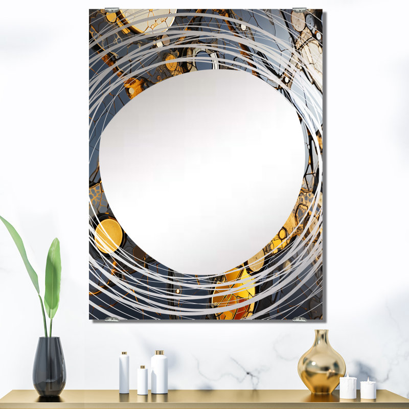 Farrill - Miroir mural géométrique abstrait MIR137182, 40 po x 30 po
