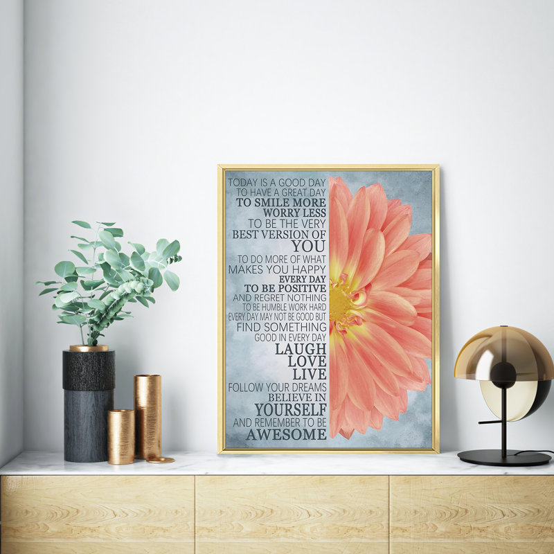 Tournesol 5 - Art textuel sur toile, H 16 po x l 12 po x P 1,5 po, Or
