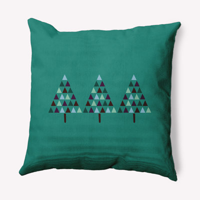 Holiday Cheer Outdoor Reversible Throw Pillow