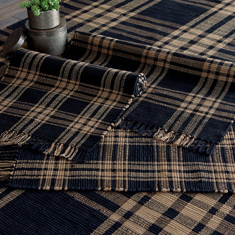 Amelia-Paige Cotton Plaid Indoor Rug, Rectangle 2' x 3'6"