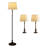 Floor & Table Lamp Set (Set of 3)
