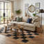 Tapis moderne lavable à carreaux pour l'intérieur et l'extérieur-130417668-130417675