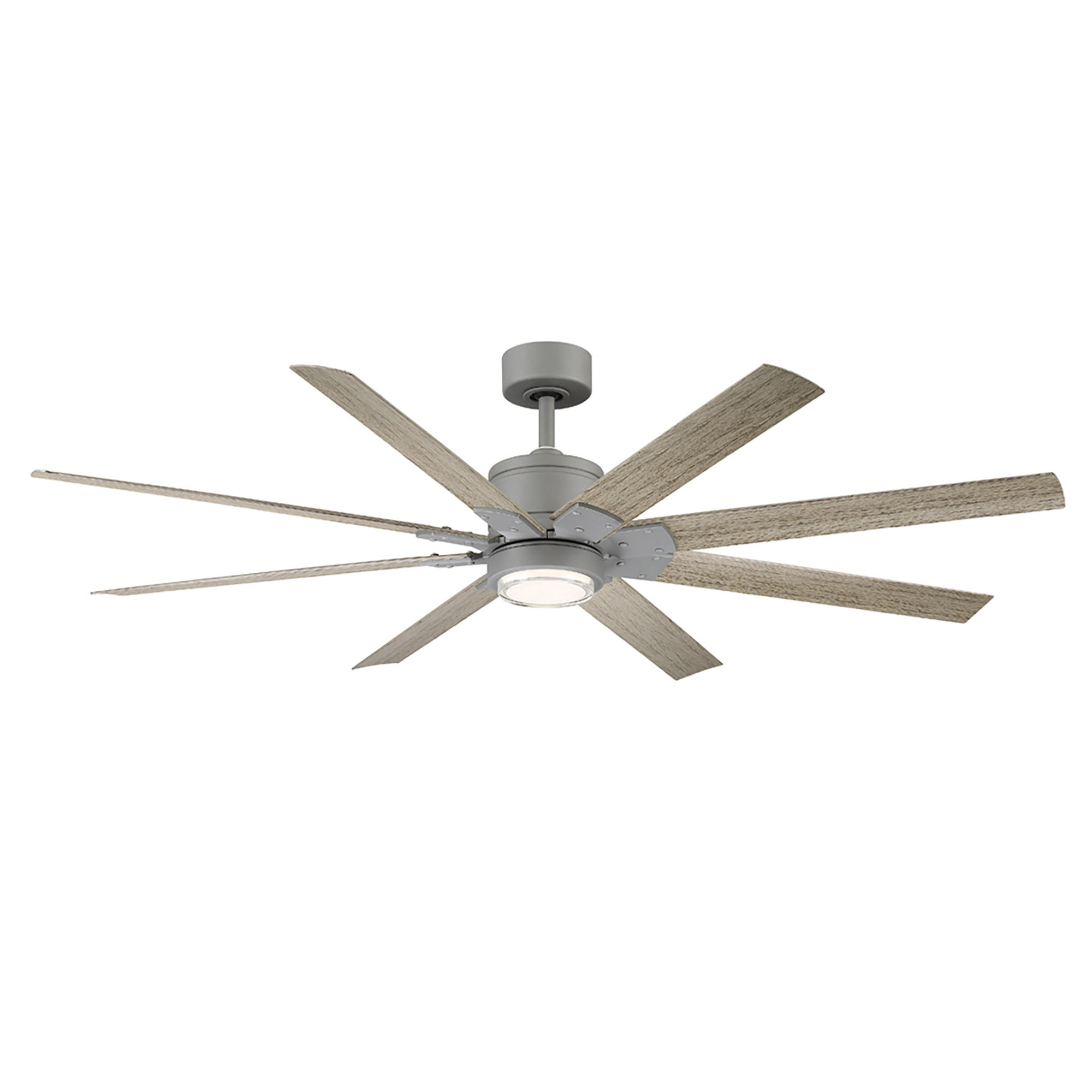 Renegade 8 - Blade Outdoor / Indoor Smart Ceiling Fan with Remote Control and LED Light Kit Included, Works With Alexa and iOS or Android App