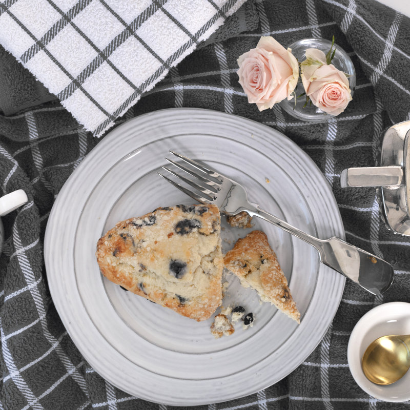 Cotton Plaid Dish Cloth Kitchen Towel, Gray