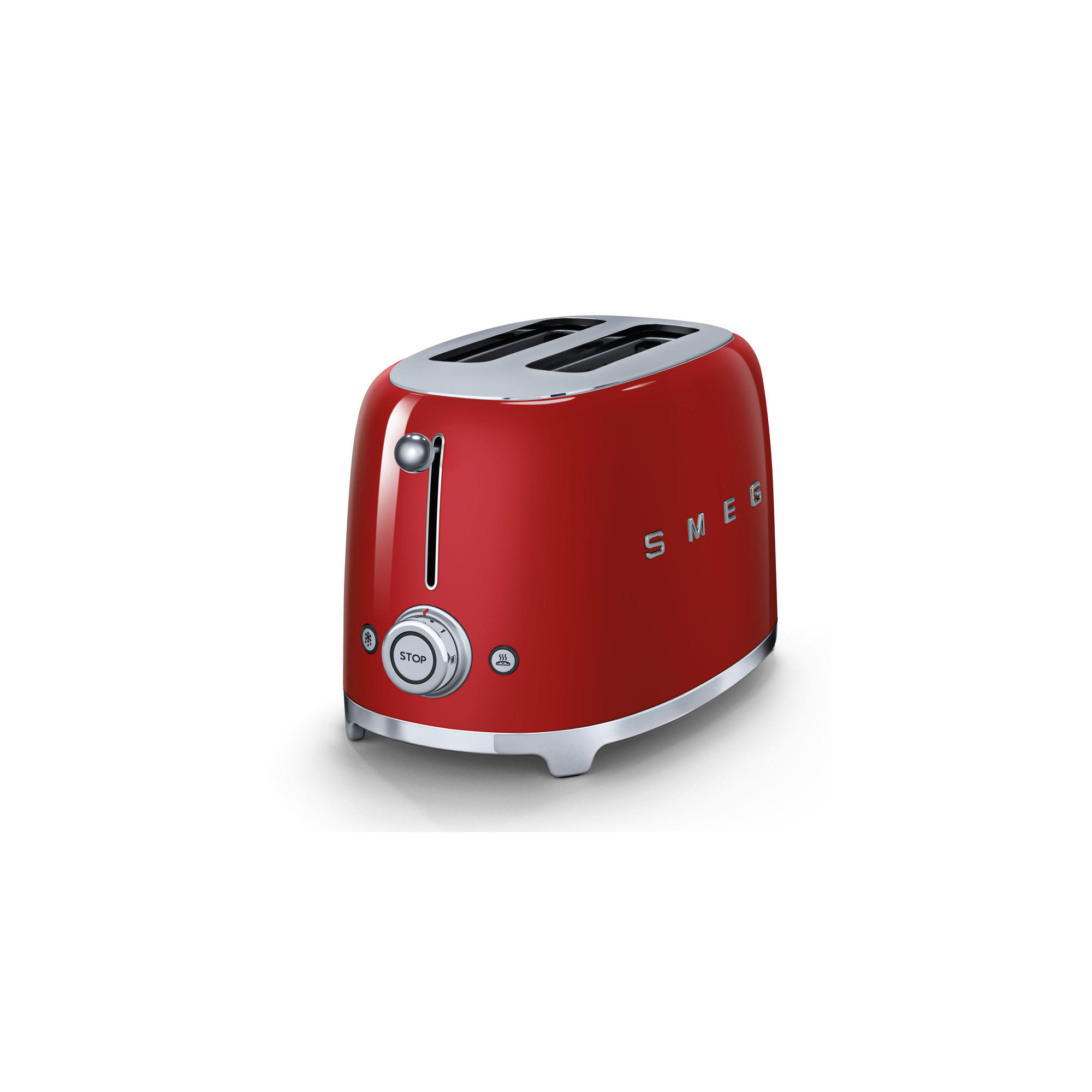 SMEG 50's Retro Style 2 Slice Toaster, Red