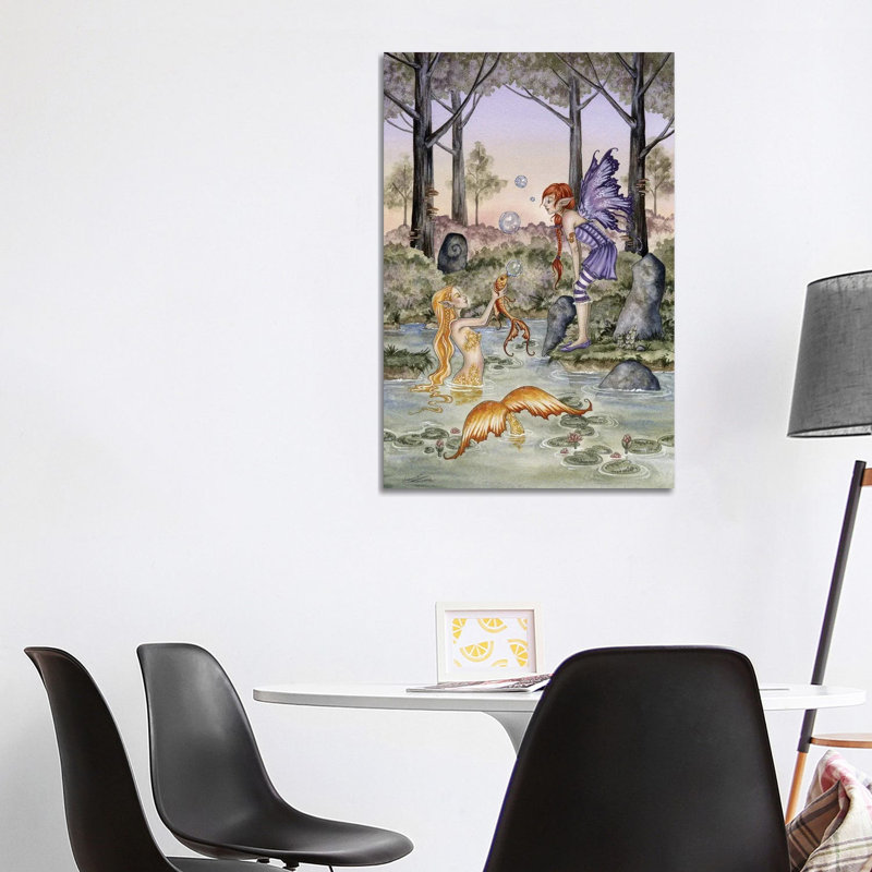 The Wishing Fish by Amy Brown - Wrapped Canvas Print, 101.6 cm H x 66.04 cm W x 3.175 cm D