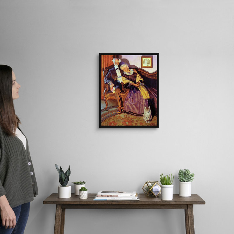 «When Winter Comes», art mural sur toile, H 22 po x l 18 po x P 1,75 po, Cadre flottant noir