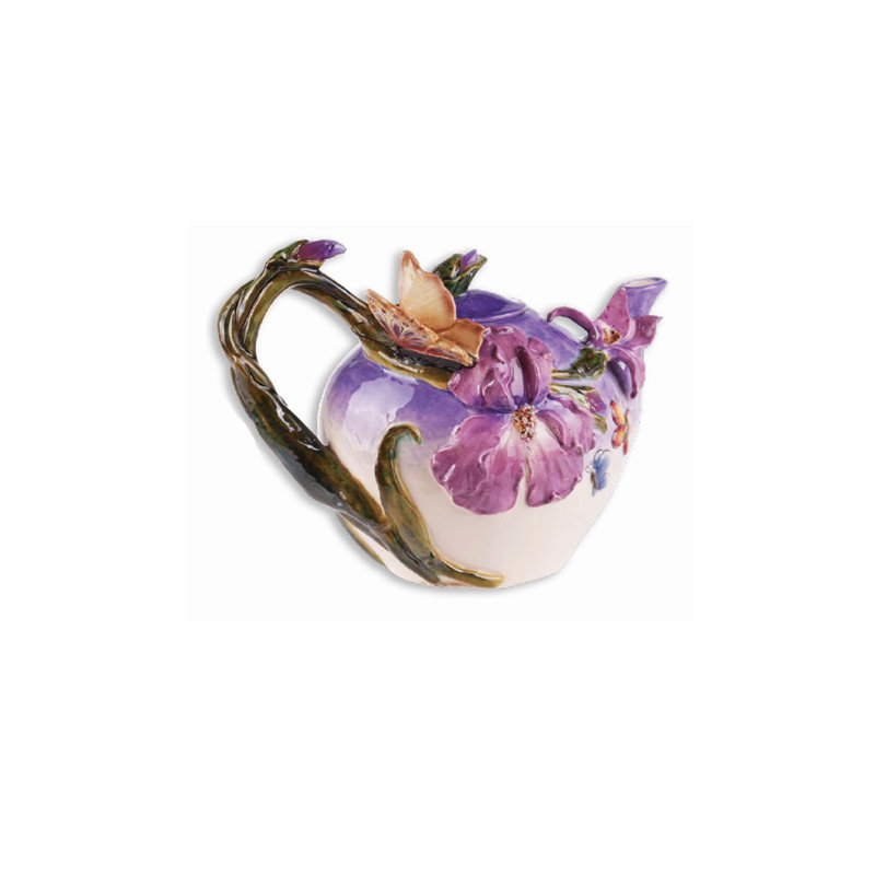 Red Barrel Studio® Lechner Floral Teapot