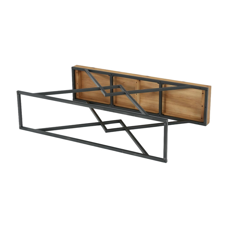 119.9cm Solid Wood Top Console Table