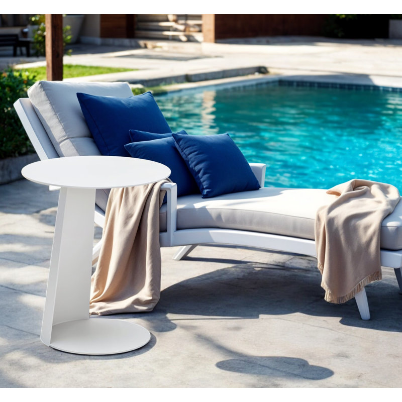 Kepper Outdoor Round Side Table