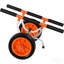 Chariot de kayak robuste, capacité de charge de 450 lb, chariot de canot amovible avec pneus pleins de 12 po, largeur réglable et pied de support antidérapant