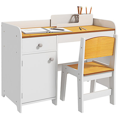 Desk With Drawers Computer Desk Home Office Desk Writing Desk by Harriet Bee