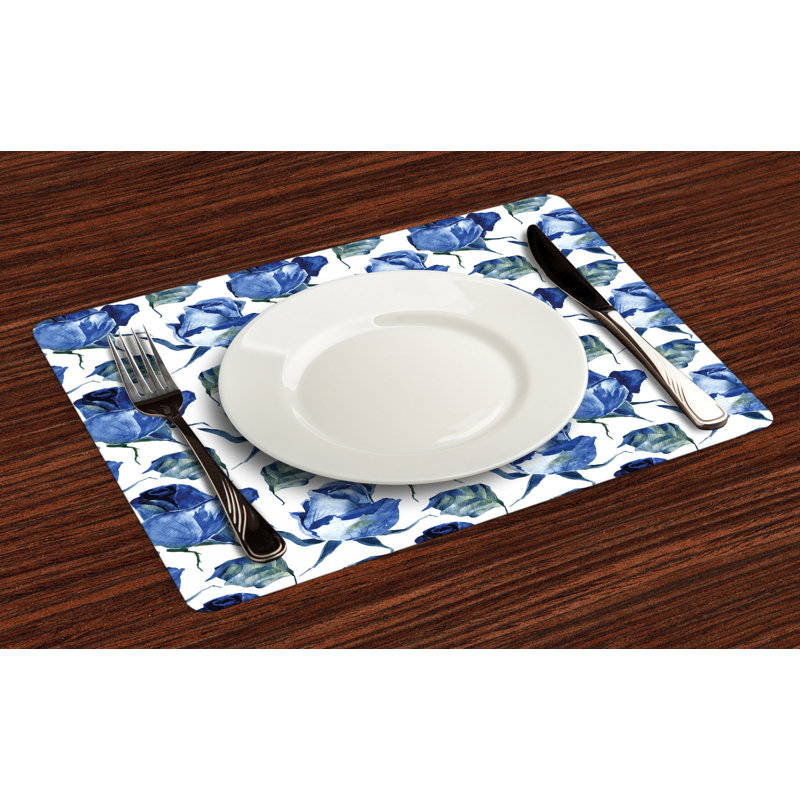 Polyester Floral Rectangle Placemat