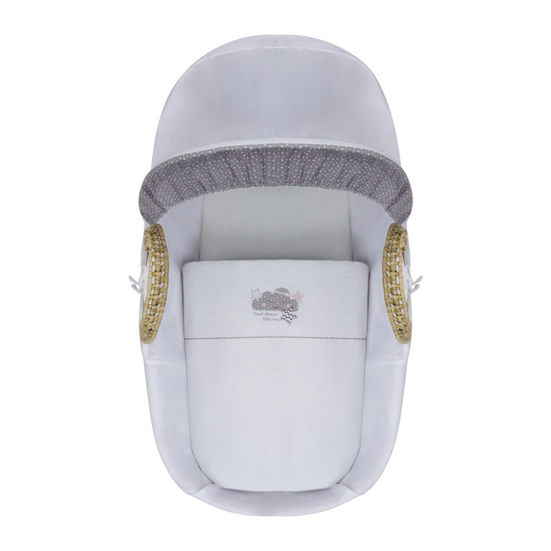 Moses Basket with Bedding with Mattress