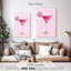 Impression sur toile rose martini-1817565574