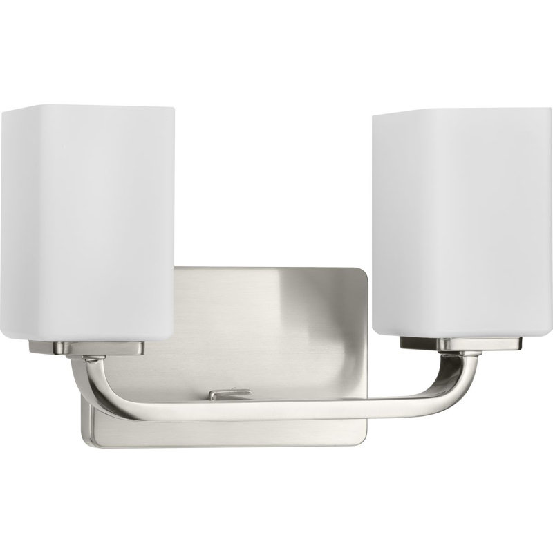 2 - Light Dimmable Vanity Light, Brushed Nickel
