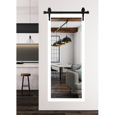 Neace Solid Wood Flat Wall Mirror