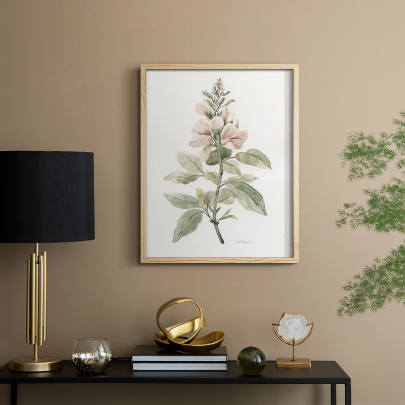 «Flea Market Botanical I», reproduction encadrée - bois massif, H 30 po x l 24 po, Natural